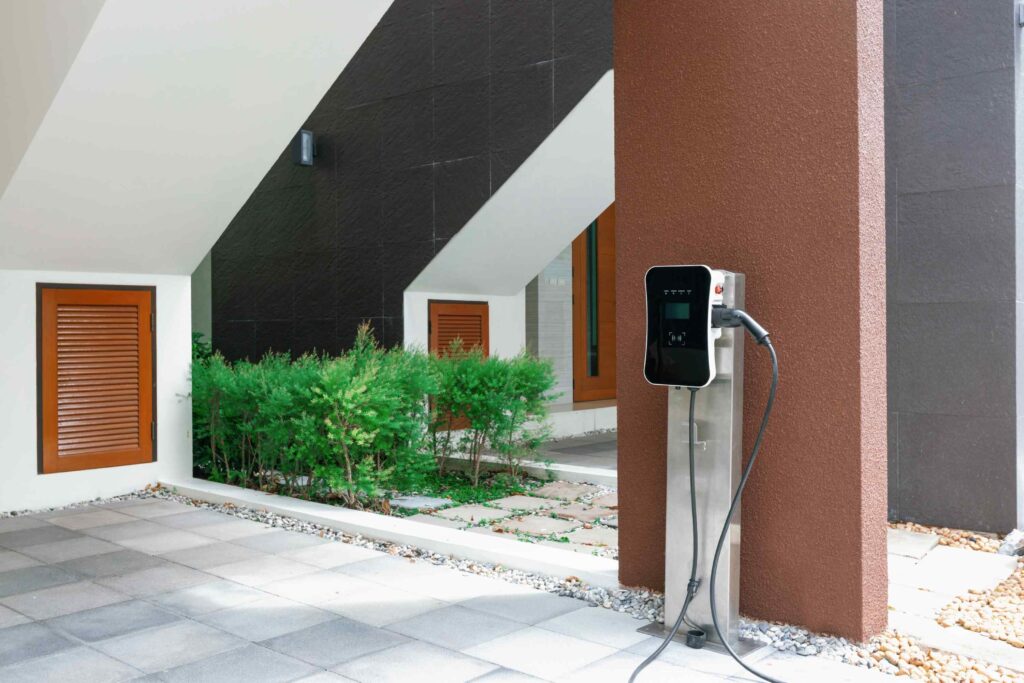 residential EV charging station installation