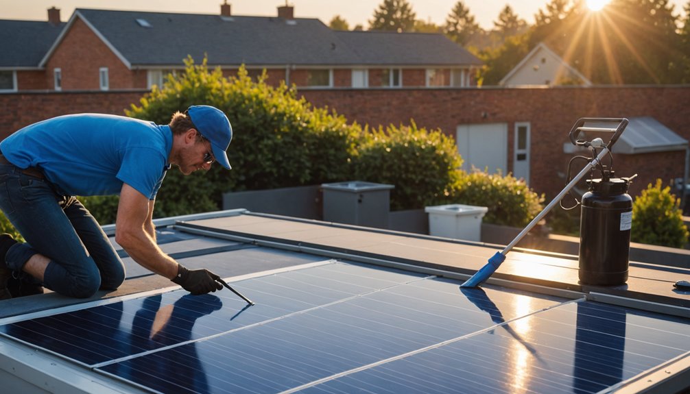 home solar panel care