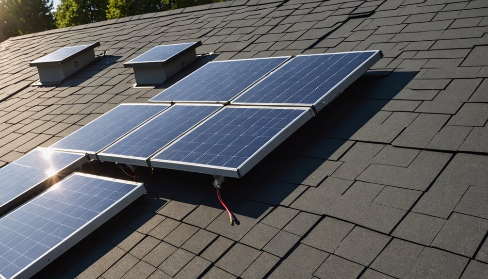 solar panels roof weight